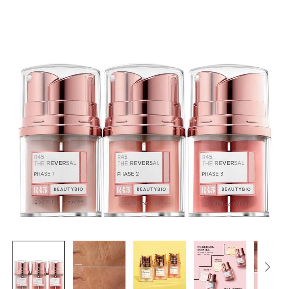 BeautyBio R45 The Reversal Skincare Set - Rose Gold
